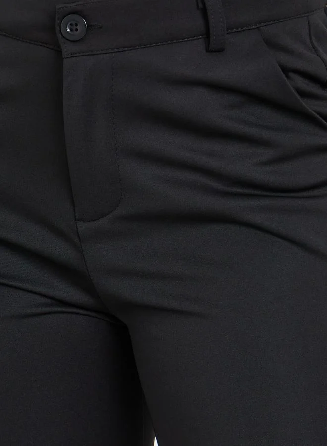 ستايلي بنطال سادة بأرجل مستقيمة للنساء